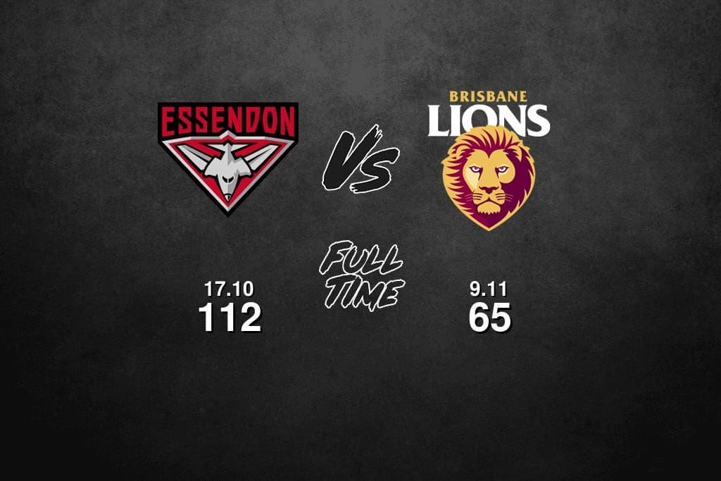 FULL TIME: Essendon vs Brisbane - Round 4, 2019 - AFL News - Zero Hanger