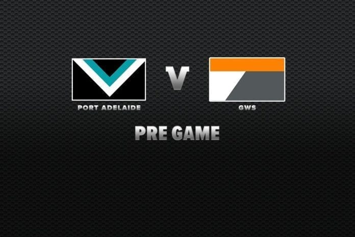 Final Teams Port Adelaide Vs Gws Afl News Zero Hanger