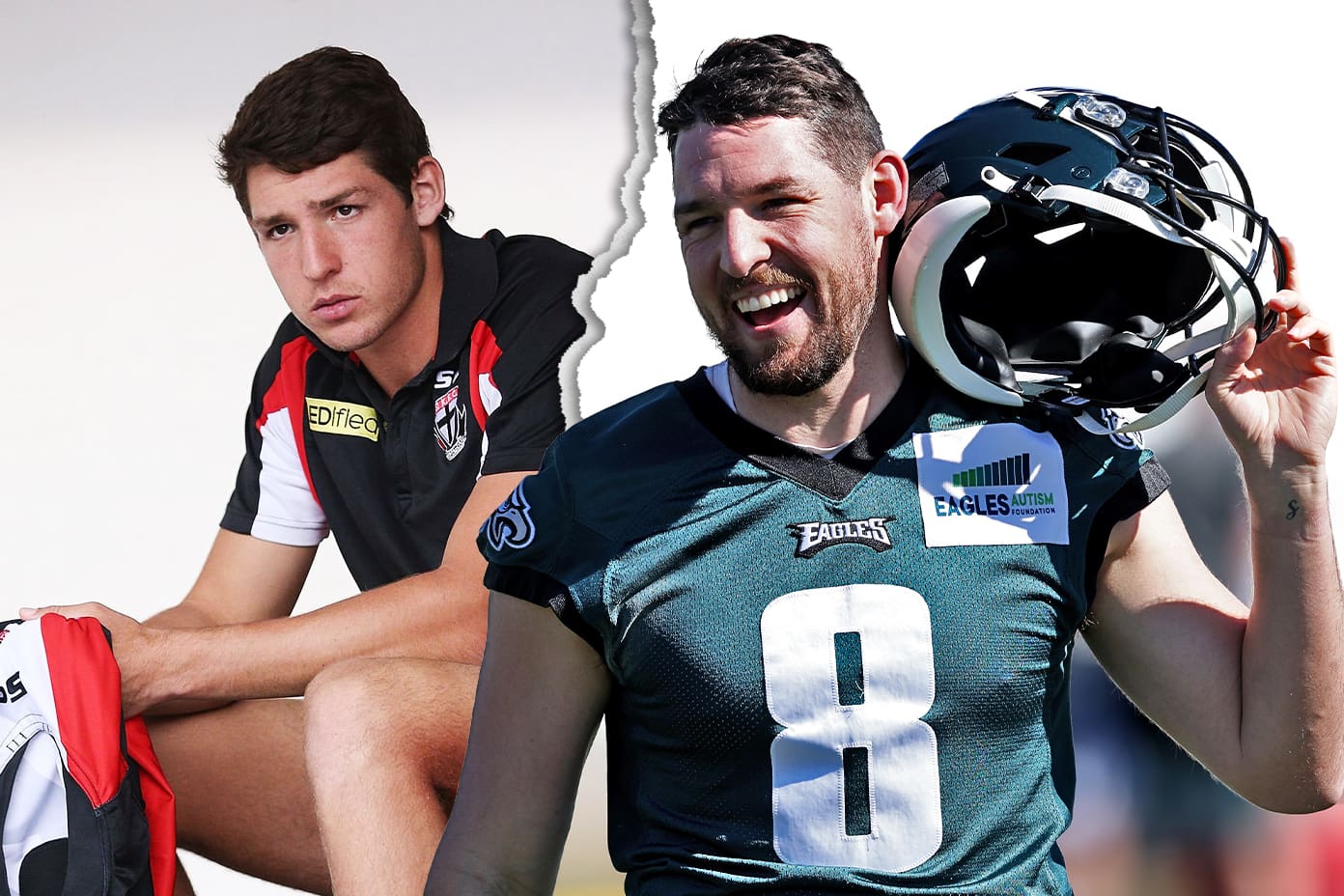 NFL news 2021: Arryn Siposs Philadelphia Eagles, punter from Auburn, St  Kilda AFL stats