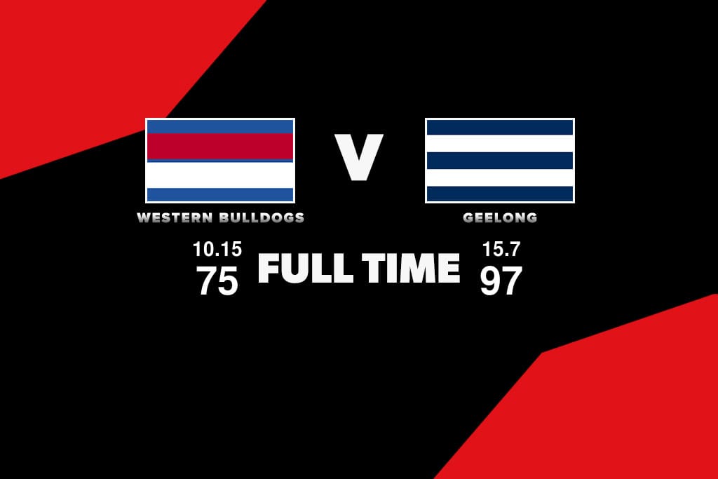 AFL 2023 Round 12 - Western Bulldogs v Geelong