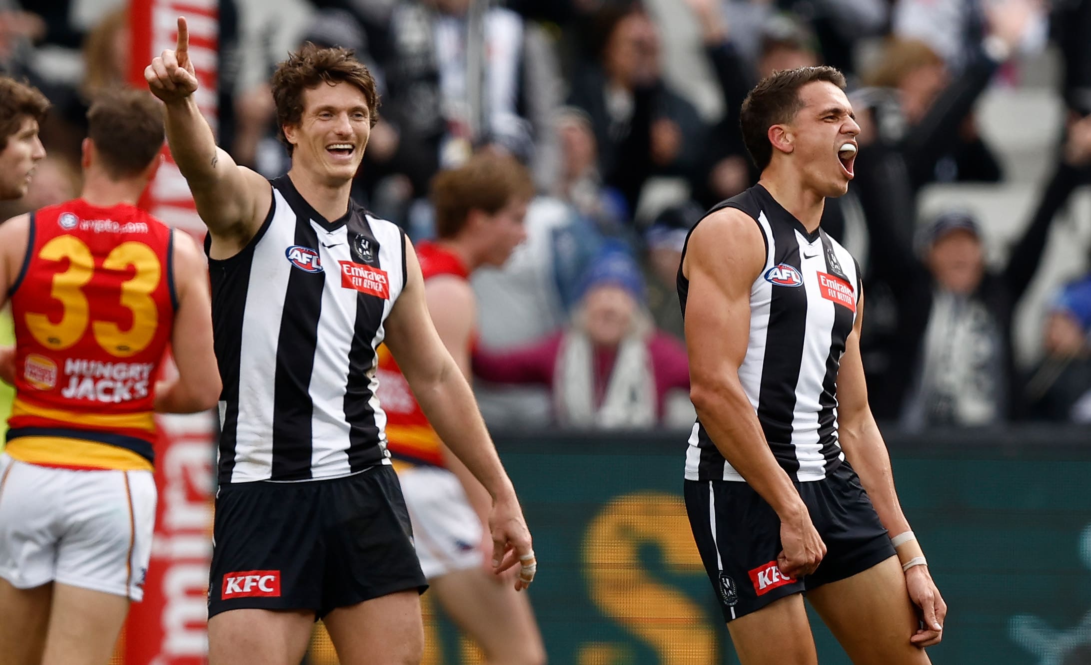 Improved Magpie pair elevated to senior list ahead of 2024 season - AFL  News - Zero Hanger