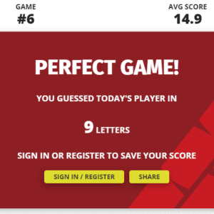 Can you get a perfect score in the AFL Footy Names game?