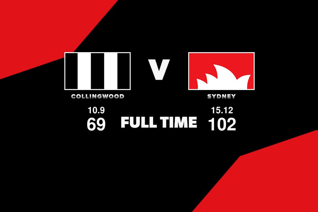 FULL TIME Collingwood vs Sydney Round 1, 2024 AFL News Zero Hanger