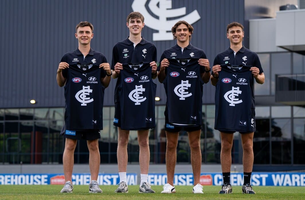 Carlton draftees. Credit: Carlton